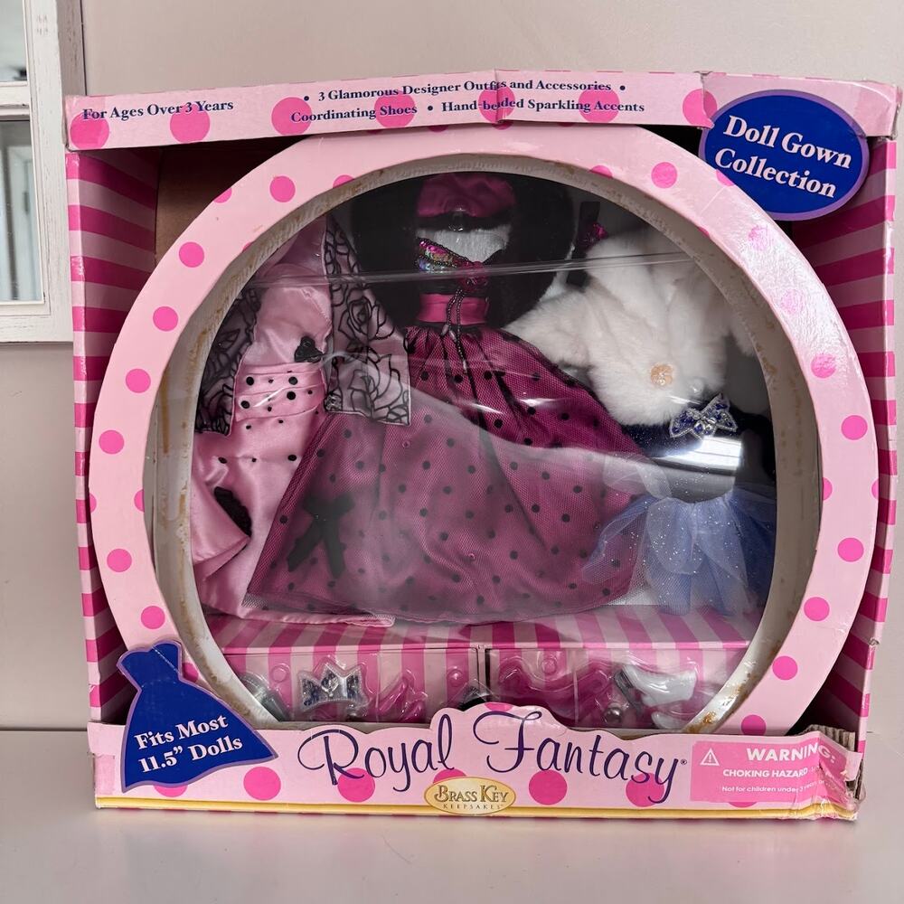 2005 Brass Key Keepsakes Royal Fantasy Doll Gown Collection NIB 11.5" Barbie - Picture 1 of 6